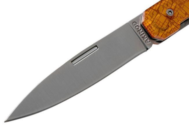 Imagen para Akinod Utility Folding Knife 18H07 Downtown Orange, cuchillo de caballero