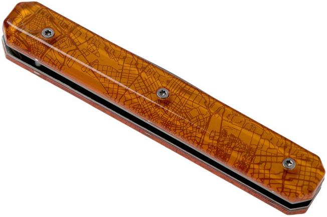 Imagen para Akinod Utility Folding Knife 18H07 Downtown Orange, cuchillo de caballero