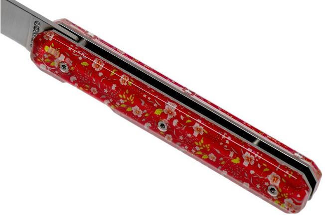 Imagen para Akinod Utility Folding Knife 18H07 Red Helianthemum, cuchillo de caballero