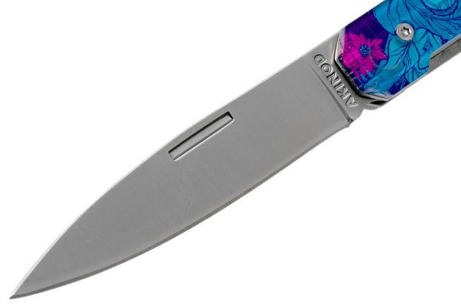 Imagen para Akinod Utility Folding Knife 18H07 Hibiscus, cuchillo de caballero