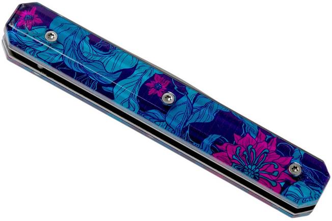 Imagen para Akinod Utility Folding Knife 18H07 Hibiscus, cuchillo de caballero