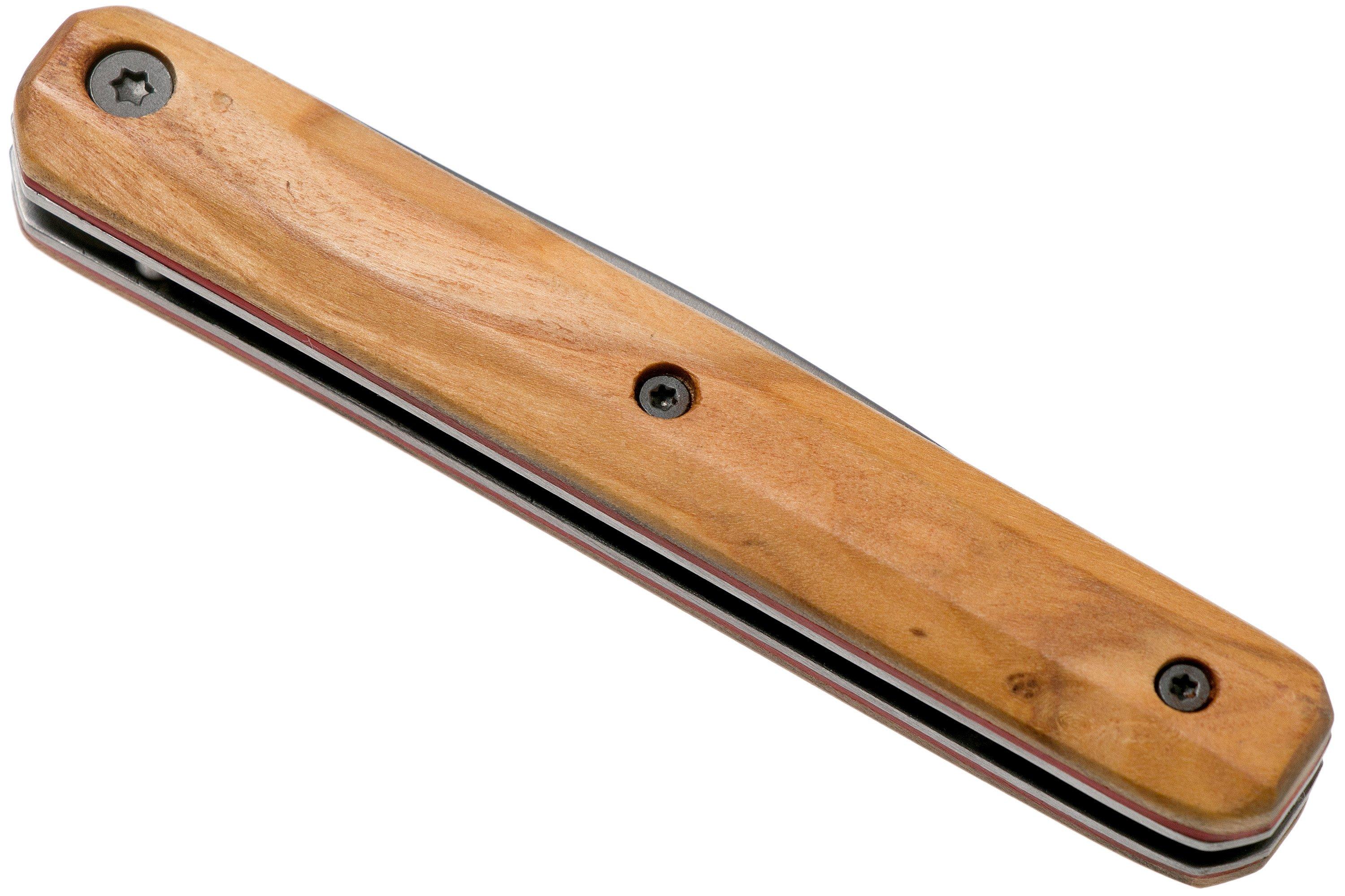 Akinod Utility Folding Knife 18H07 Olive Titanium, gentleman's knife