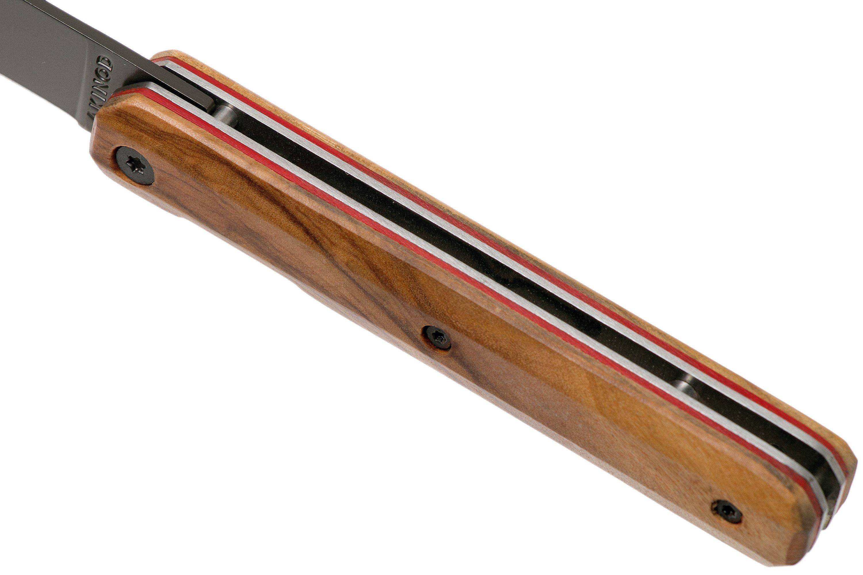 Akinod Utility Folding Knife 18H07 Olive Titanium, gentleman's knife Advantageously shopping