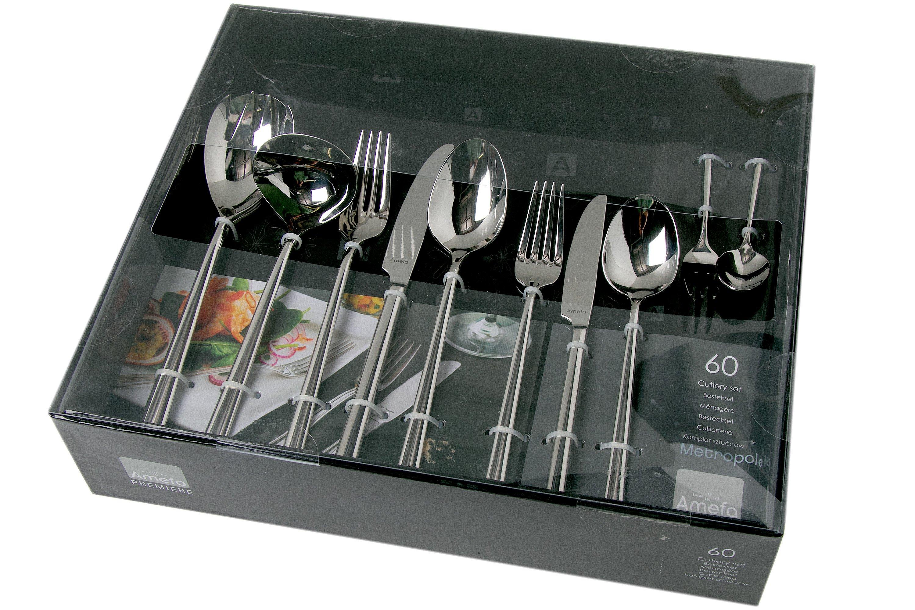 katoen gangpad Harnas Amefa Metropole 1170 60-piece cutlery set | Advantageously shopping at  Knivesandtools.com