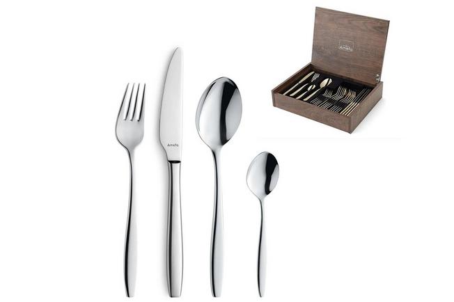 Afbeelding voor Amefa Florence 181000MDF3C91, 24-delige bestekset in houten cassette