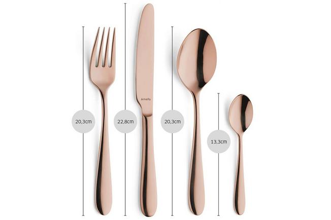 Afbeelding voor Amefa Oxford 1860ZEMDF3C40 Copper, 24-delige bestekset in houten cassette