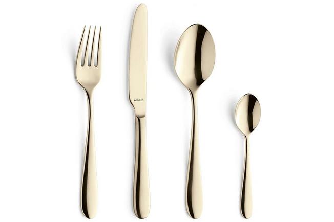Afbeelding voor Amefa Oxford 1860ZVMDF3C40 Champagne, 24-delige bestekset in houten cassette