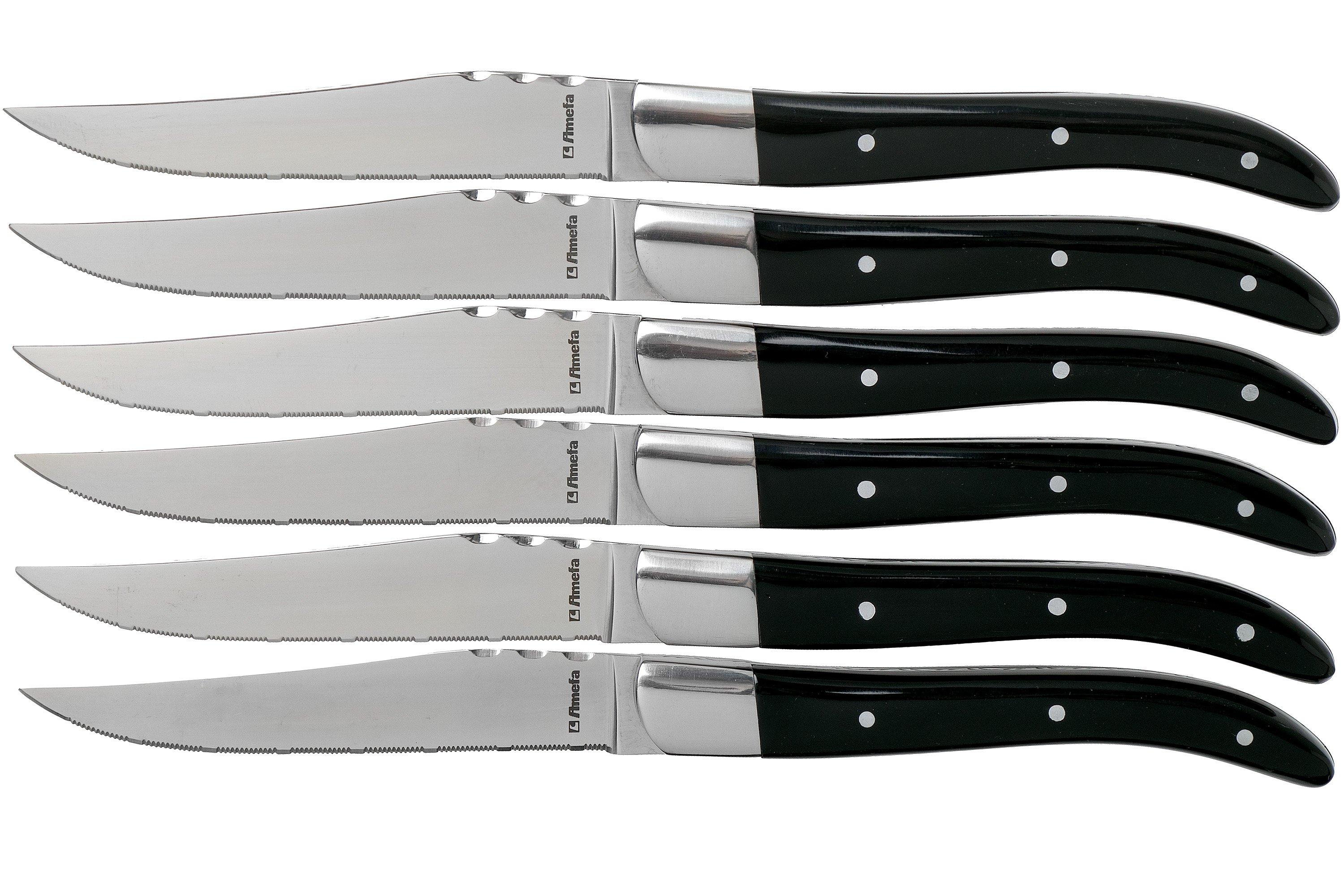 Amefa Royal Steak 2520 six steak knives in gift box