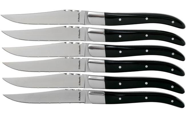 Amefa Royal Steak 2520 seis cuchillos para carne en caja magnética