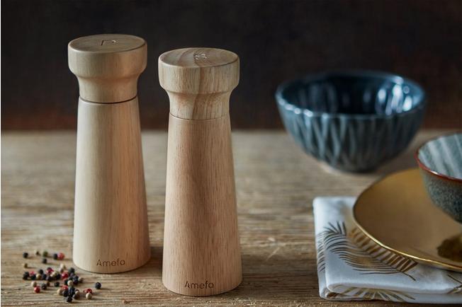 Afbeelding voor Amefa Modern 676511PE27PS2, 2-delige peper- en zoutmolenset, hout, 15 cm