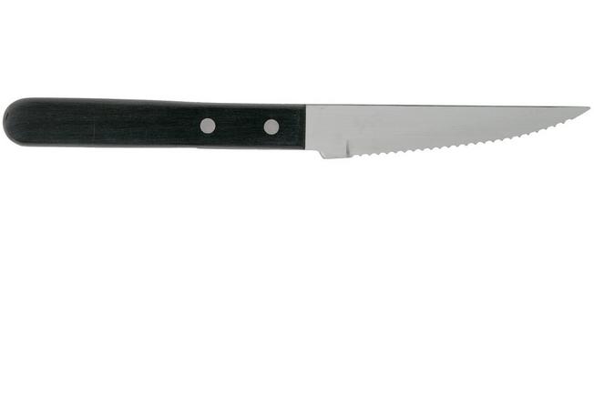 Amefa Serrated Cutlery Steak Knives Set Sharp Stainless Steel Blades