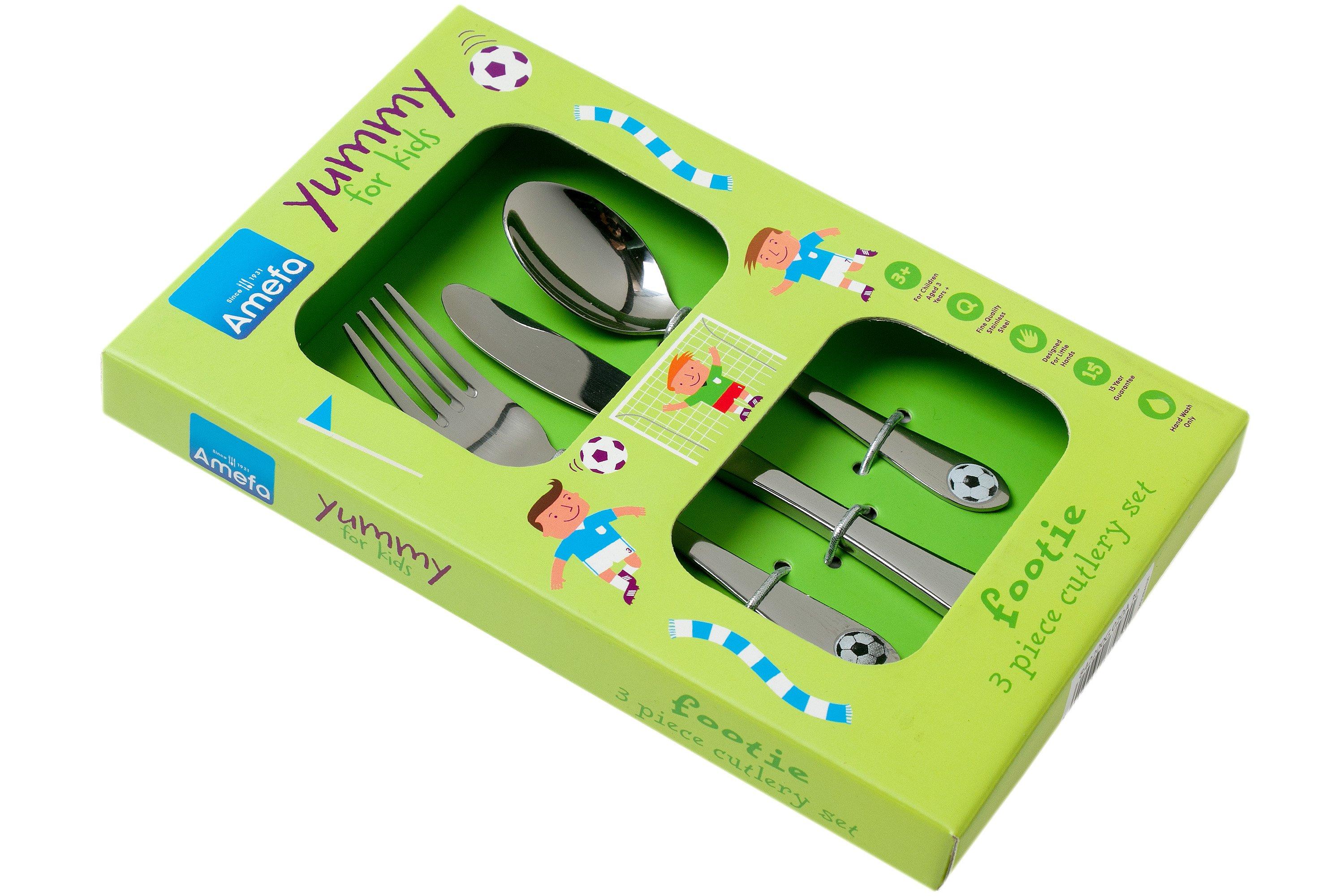 Nana's Manners Posate Bambini Stage 2 – Set Forchetta E Cucchiaio Autonomi Per Bambini 12+ Mesi – Sicure E Antiscivolo
