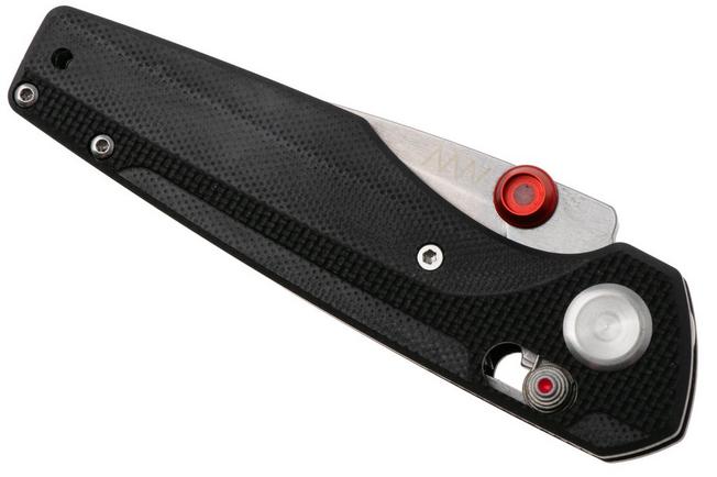 Afbeelding voor ANV A090BB, Stonewashed Sandvik 14C28N, Black G10 zakmes