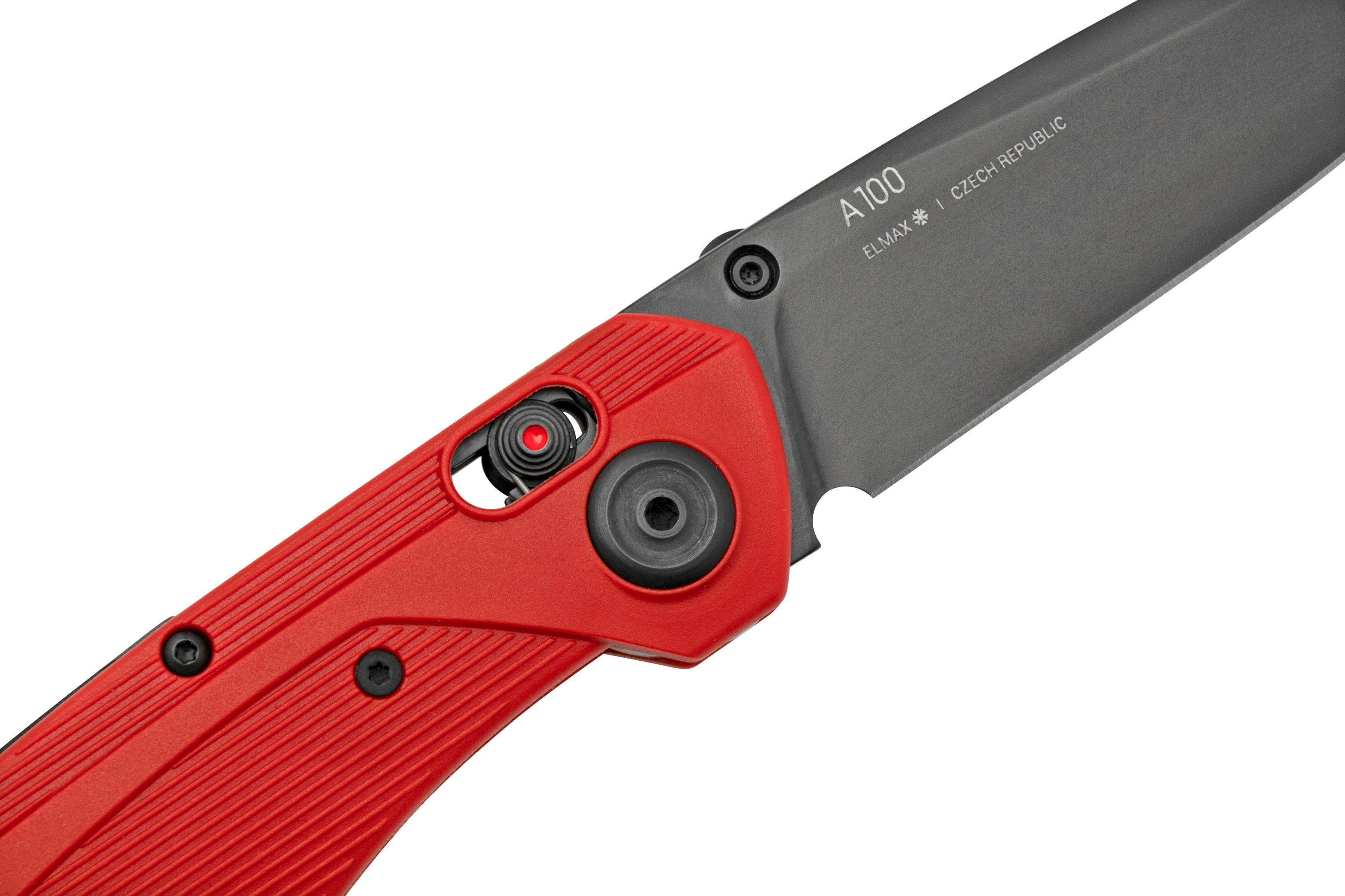 ANV Knives A100, Elmax, Red FRN, Alock, A100003 pocket knife Advantageously shopping at