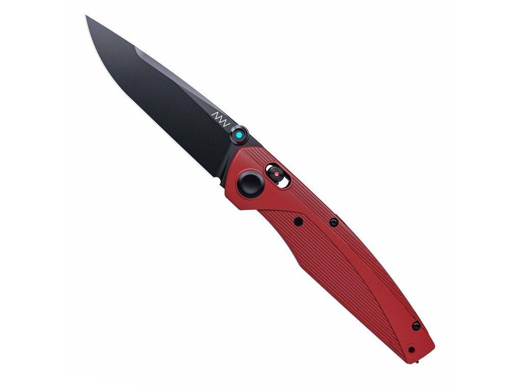 ANV Knives A100 CPM MAGNACUT, DLC, Alock, GRN Red ANVA100009, pocket