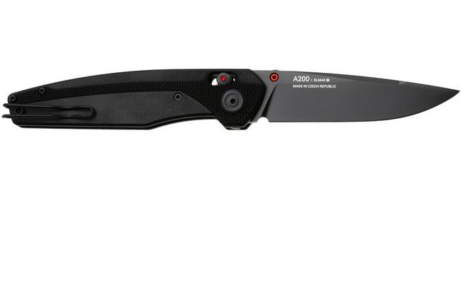 Afbeelding voor ANV A200BB, DLC Elmax, Black G10, zakmes