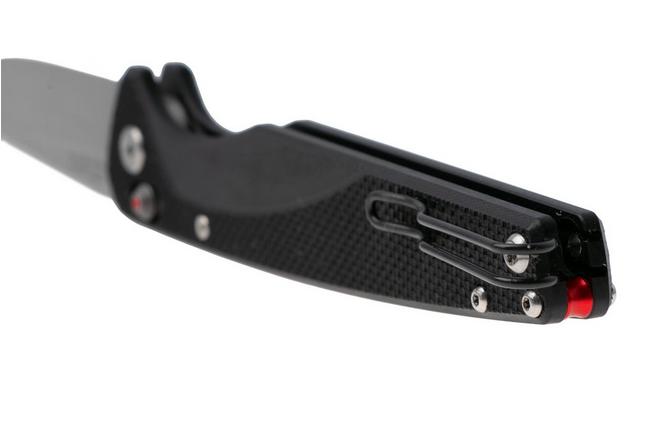 Afbeelding voor ANV A300BB, Stonewashed Sandvik 14C28N, Black G10, Thumbstud zakmes