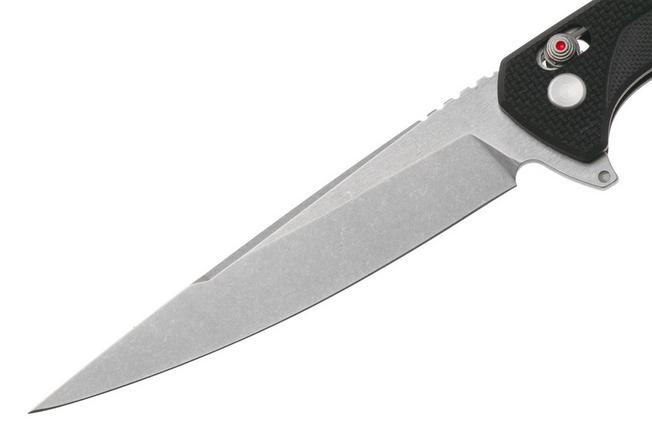 Afbeelding voor ANV A300BB, Stonewashed Sandvik 14C28N, Black G10, Flipper zakmes