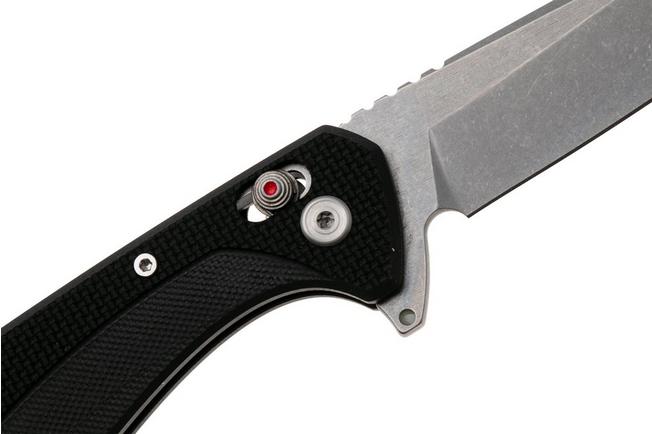 Afbeelding voor ANV A300BB, Stonewashed Sandvik 14C28N, Black G10, Flipper zakmes