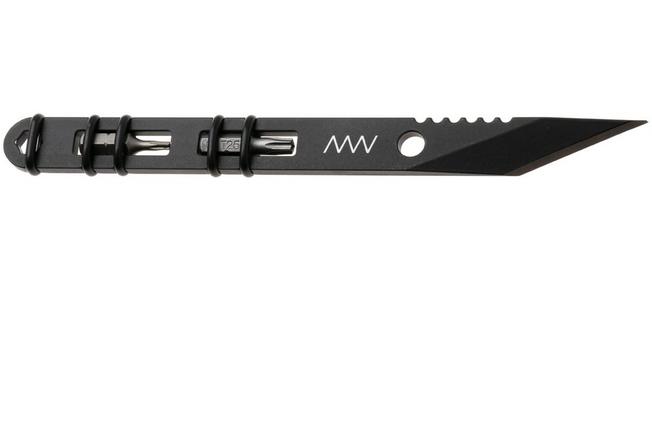 Afbeelding voor ANV Knives M050 MC, PVD Sandvik 14C28N, DLC kydex schede, kiridashi