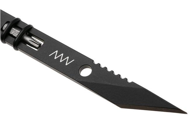 Afbeelding voor ANV Knives M050 MC, PVD Sandvik 14C28N, DLC kydex schede, kiridashi