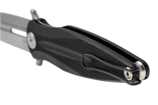 Immagine per ANV Knives Z400-019, Stonewashed Sandvik 14C28N, Black G10 coltellino tascabile