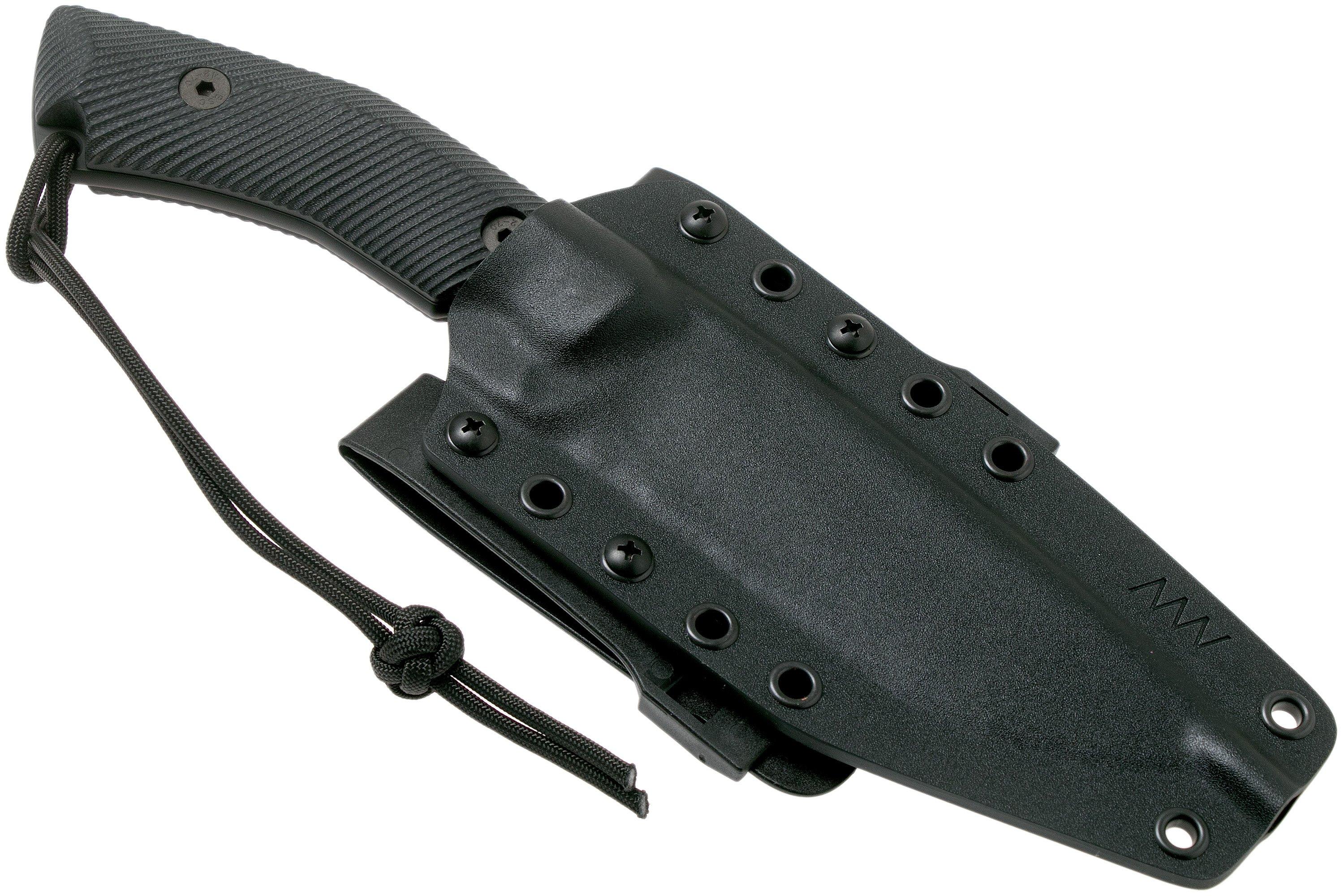 ANV M200 HT Hardtask DLC Sleipner, M200-001, Black Kydex Sheath