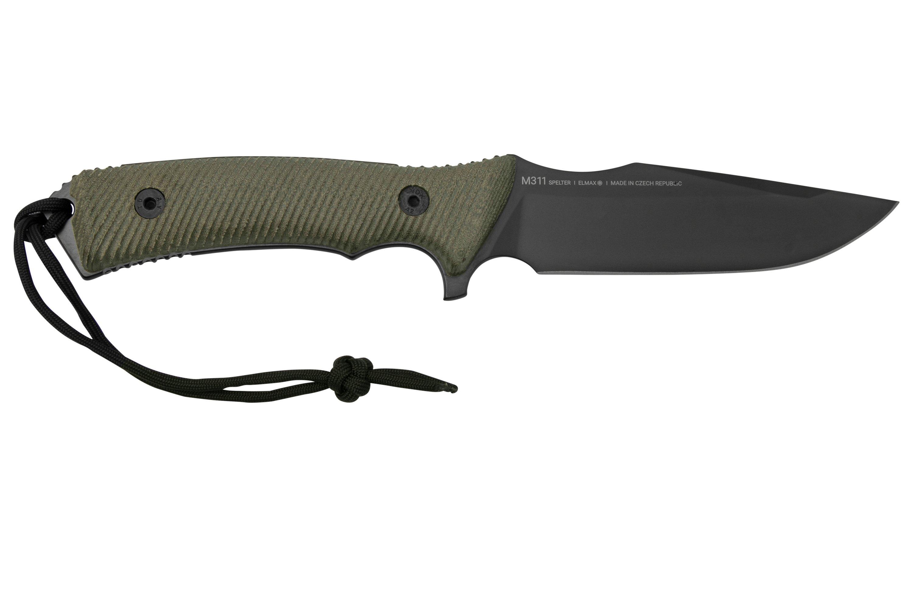 ANV Knives M311 SPELTER DLC Elmax, Olive Micarta Handle, Black Kydex  Sheath, survival knife | Advantageously shopping at Knivesandtools.com