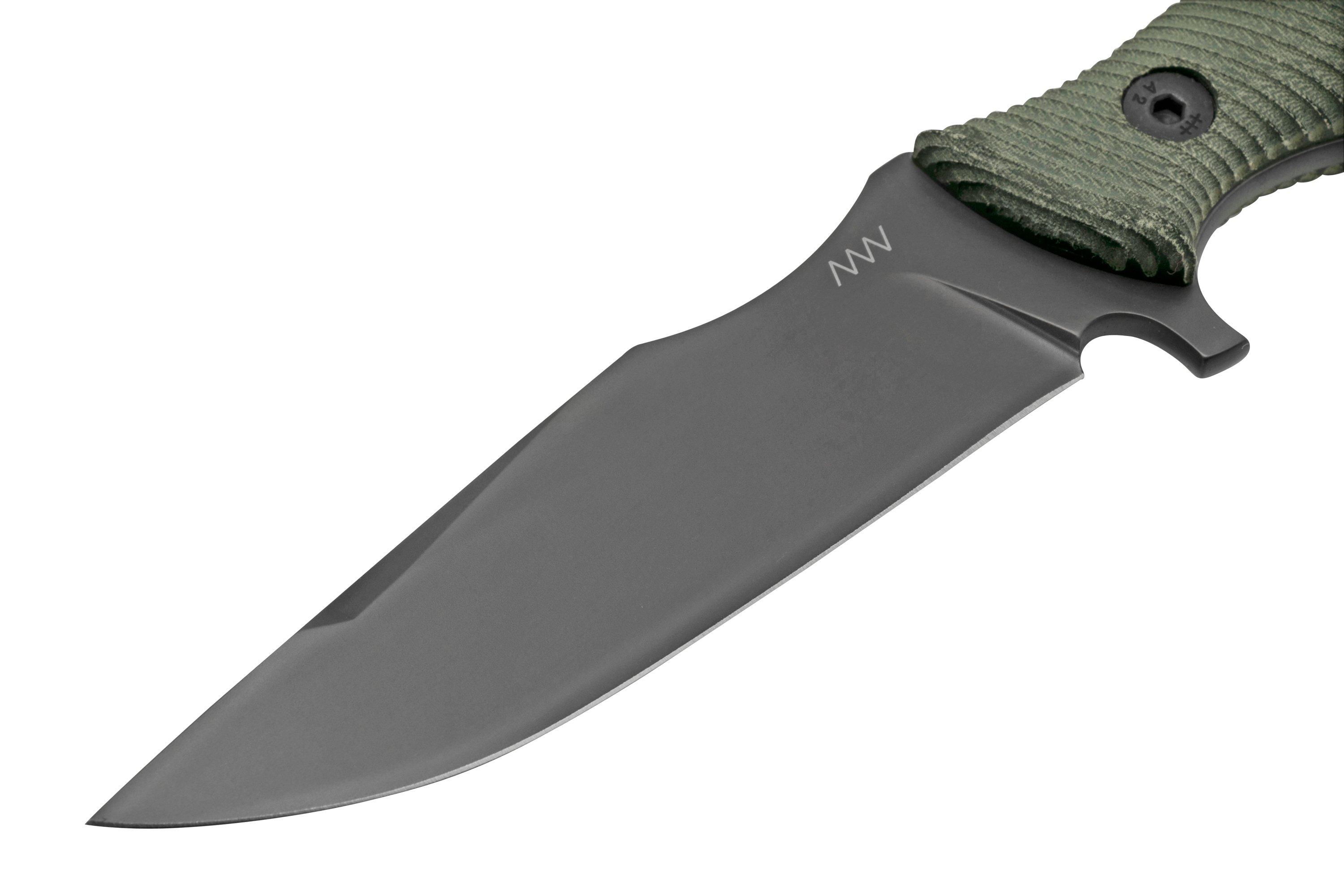 ANV Knives M311, M311064 Spelter NC Elmax, Black Micarta Handle, Black