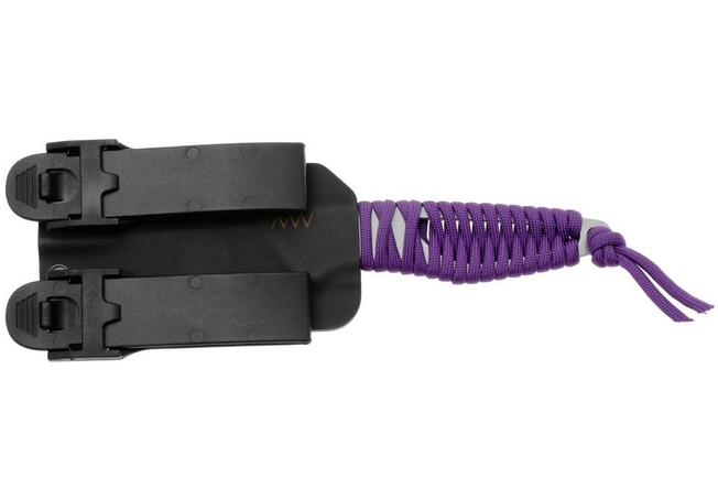 Afbeelding voor ANV P100 Sleipner, Purple Paracord P100-011, Black Kydex Sheath, nekmes