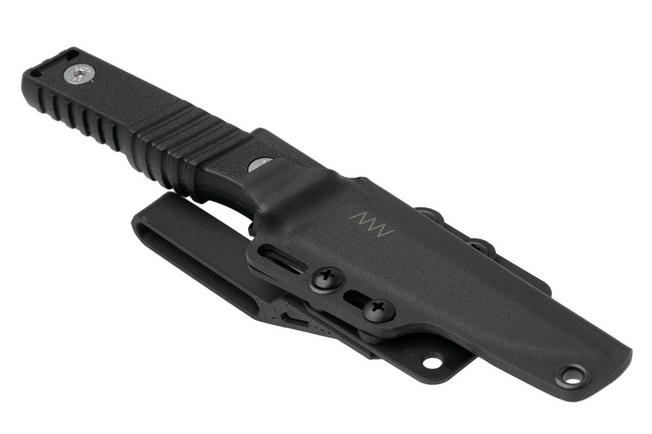 Image for ANV P150, P150-001, Stonewashed Sleipner, Black GRN, fixed knife, Petr Janda design