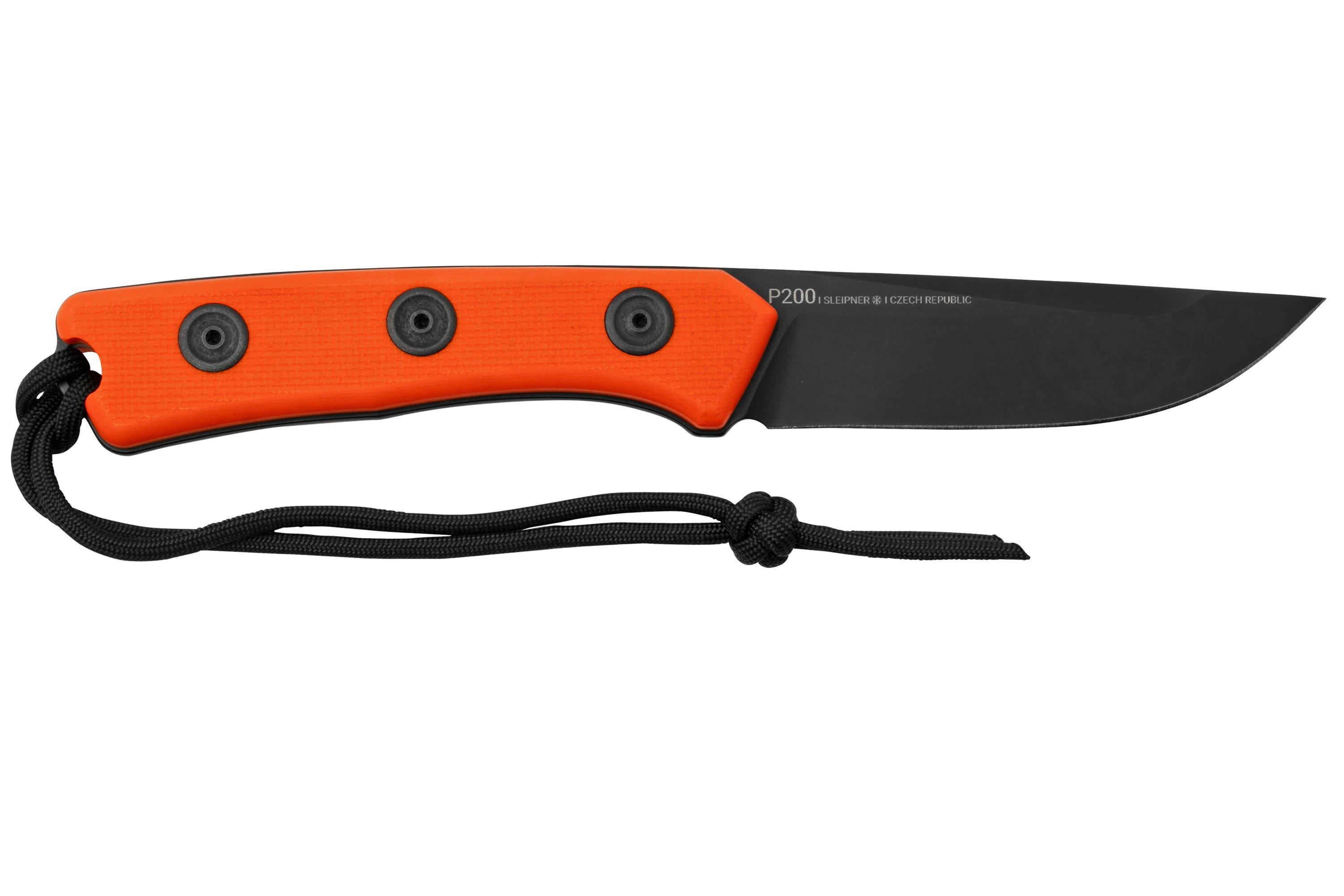 ANV Knives P200 Sleipner Cerakote Black, Orange G10, feststehendes ...