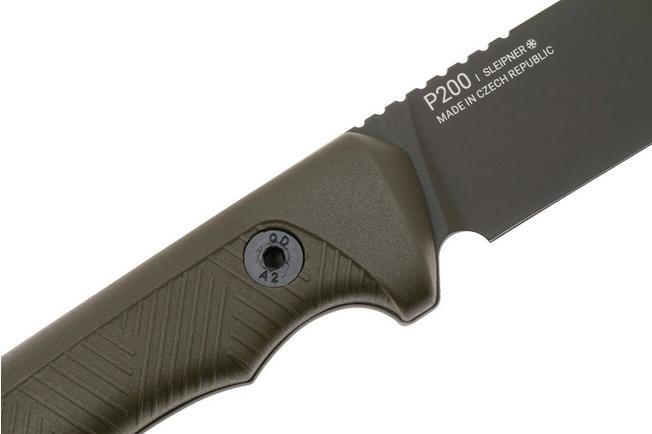 Afbeelding voor ANV P200, P200-050, Olive Cerakote Sleipner, Olive GRNPU, survivalmes