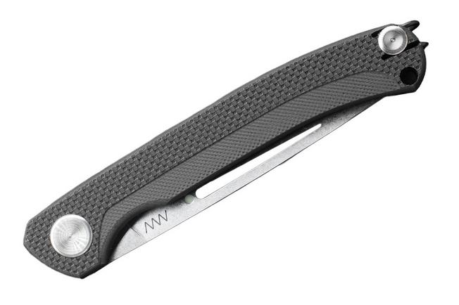 Bild für ANV S100 Stonewashed 12C27, Black G10, Slipjoint Taschenmesser