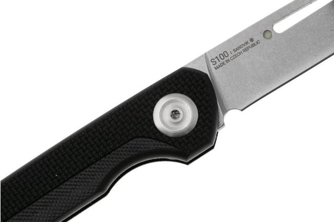 Afbeelding voor ANV S100 Stonewashed 12C27, Black G10, slipjoint zakmes