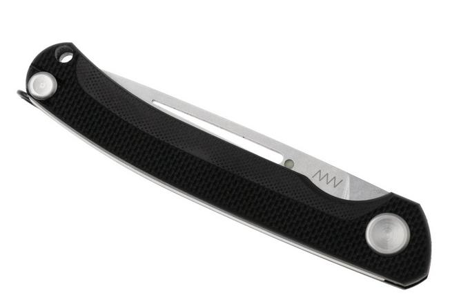 Afbeelding voor ANV S100 Stonewashed 12C27, Black G10, slipjoint zakmes