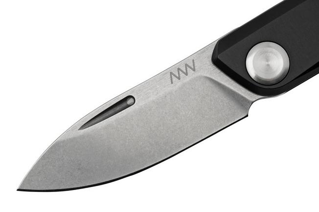 ANV Z050 Sleipner, Black Handle, Z050-001, coltello slipjoint