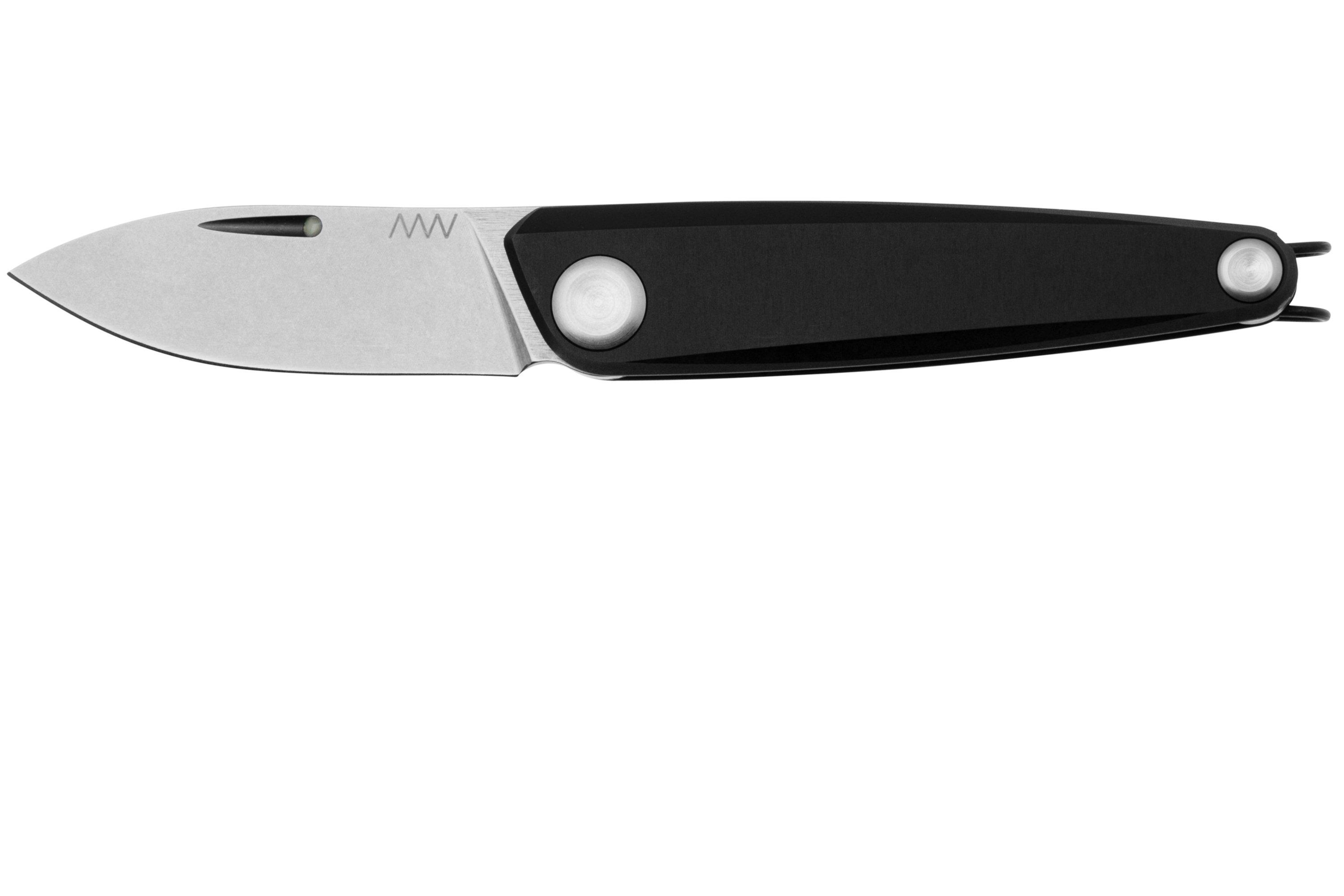 ANV Z050, Z050-007BB, Sleipner, Dural Black Aluminium, pocket knife ...