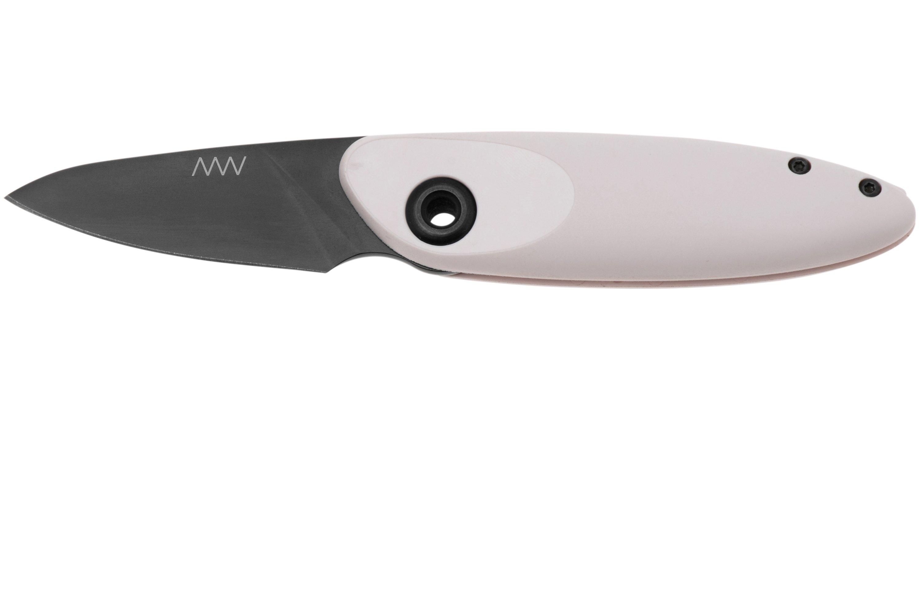 ANV Z070 BB Z070-004 DLC Sleipner, Rosewhite GRNPU, pocket knife