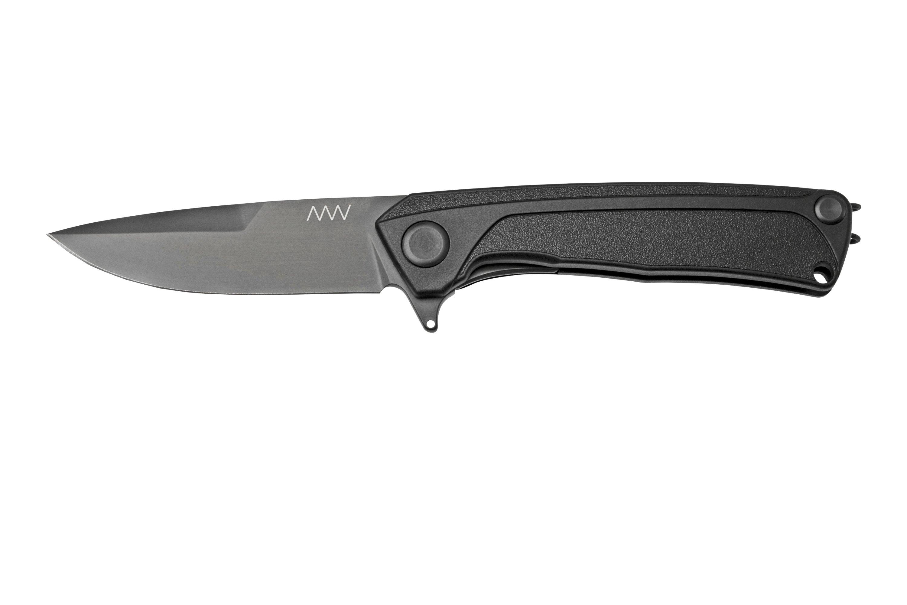 ANV Knives Z100 BB Sleipner Black DLC GRN Linerlock Z100-052, navalha ...