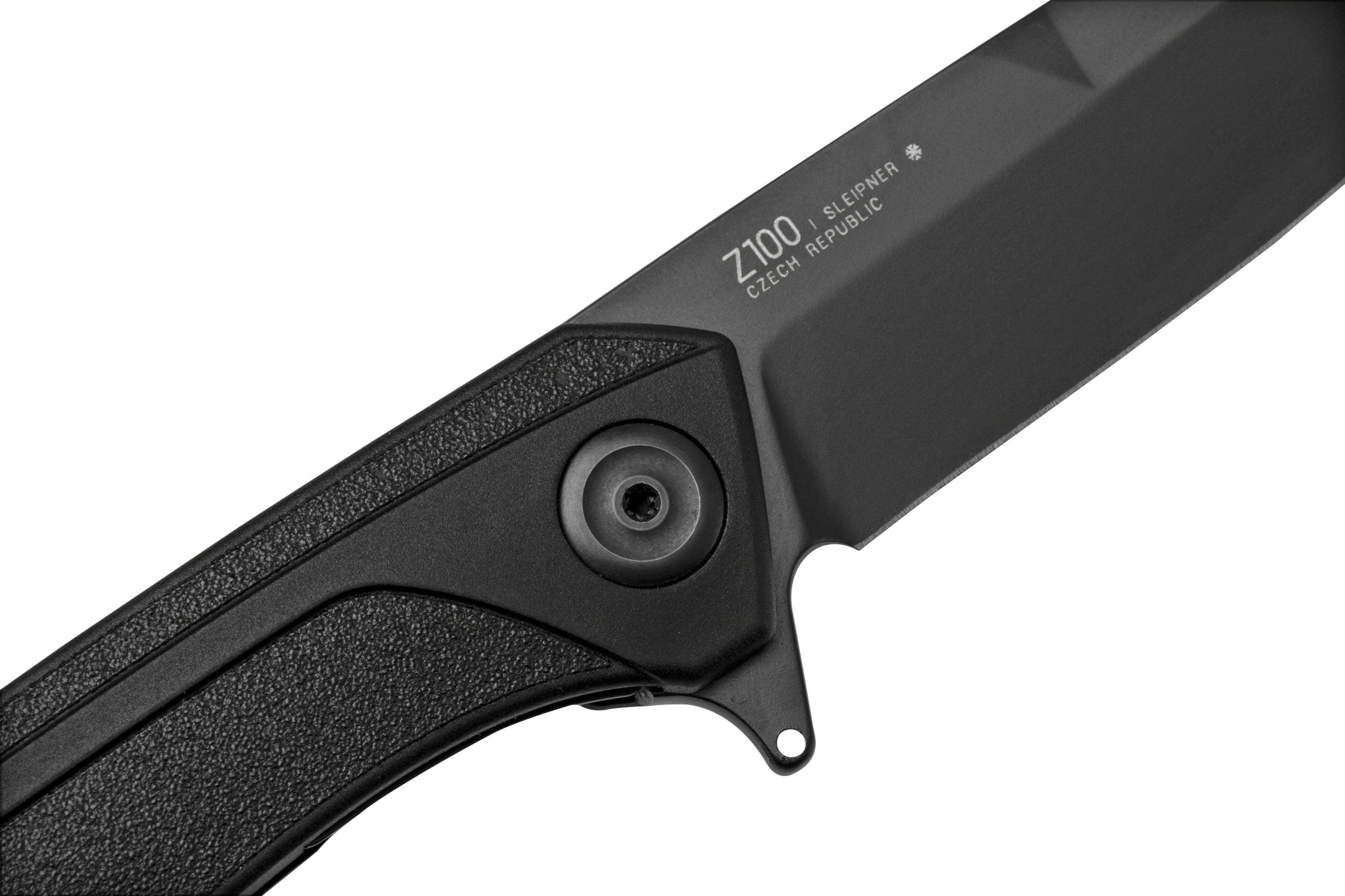 ANV Knives Z100 BB Sleipner Black DLC GRN Linerlock Z100052, pocket