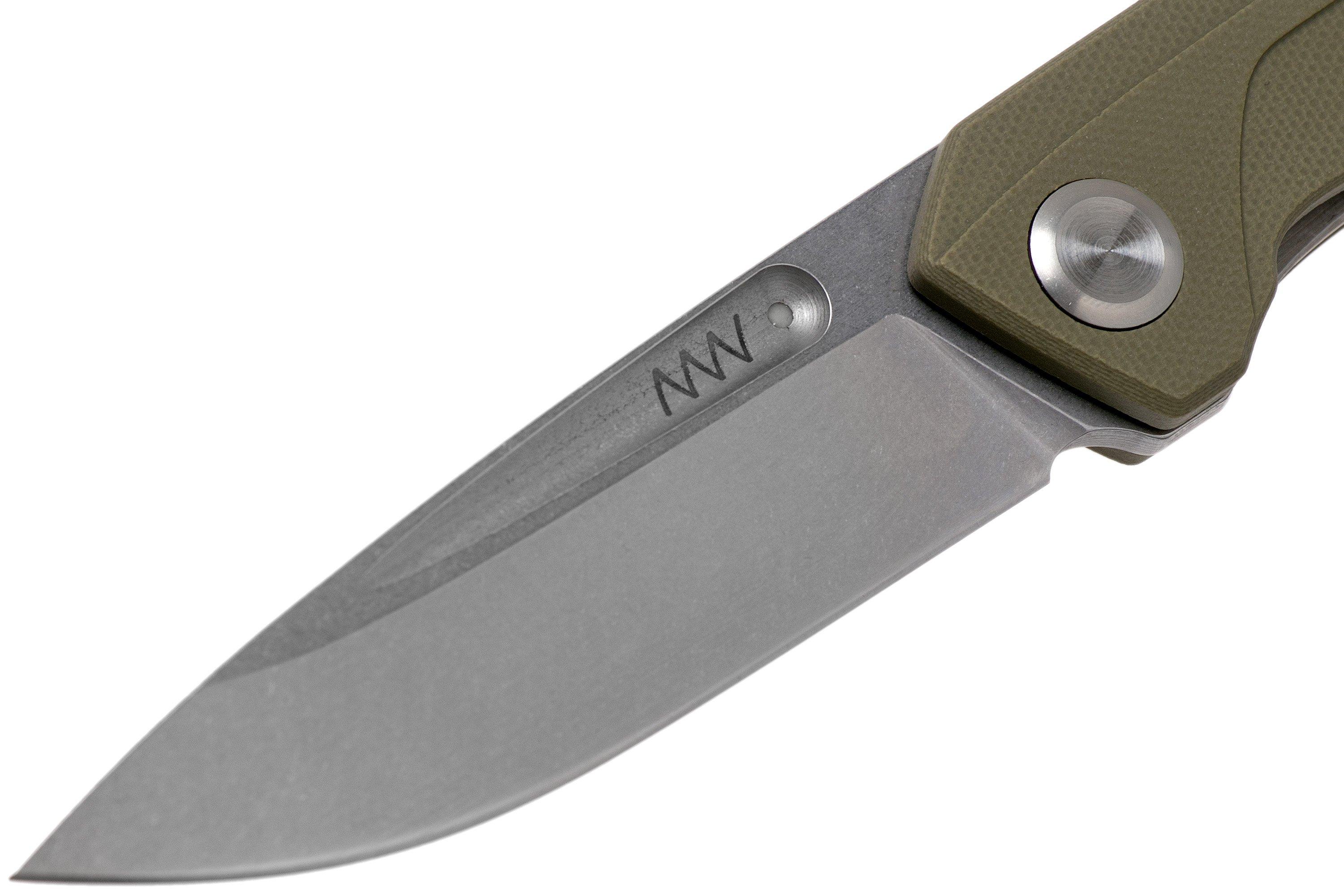 Anv Z200 Sleipner Linerlock G10 Olive Z200 009 Pocket Knife