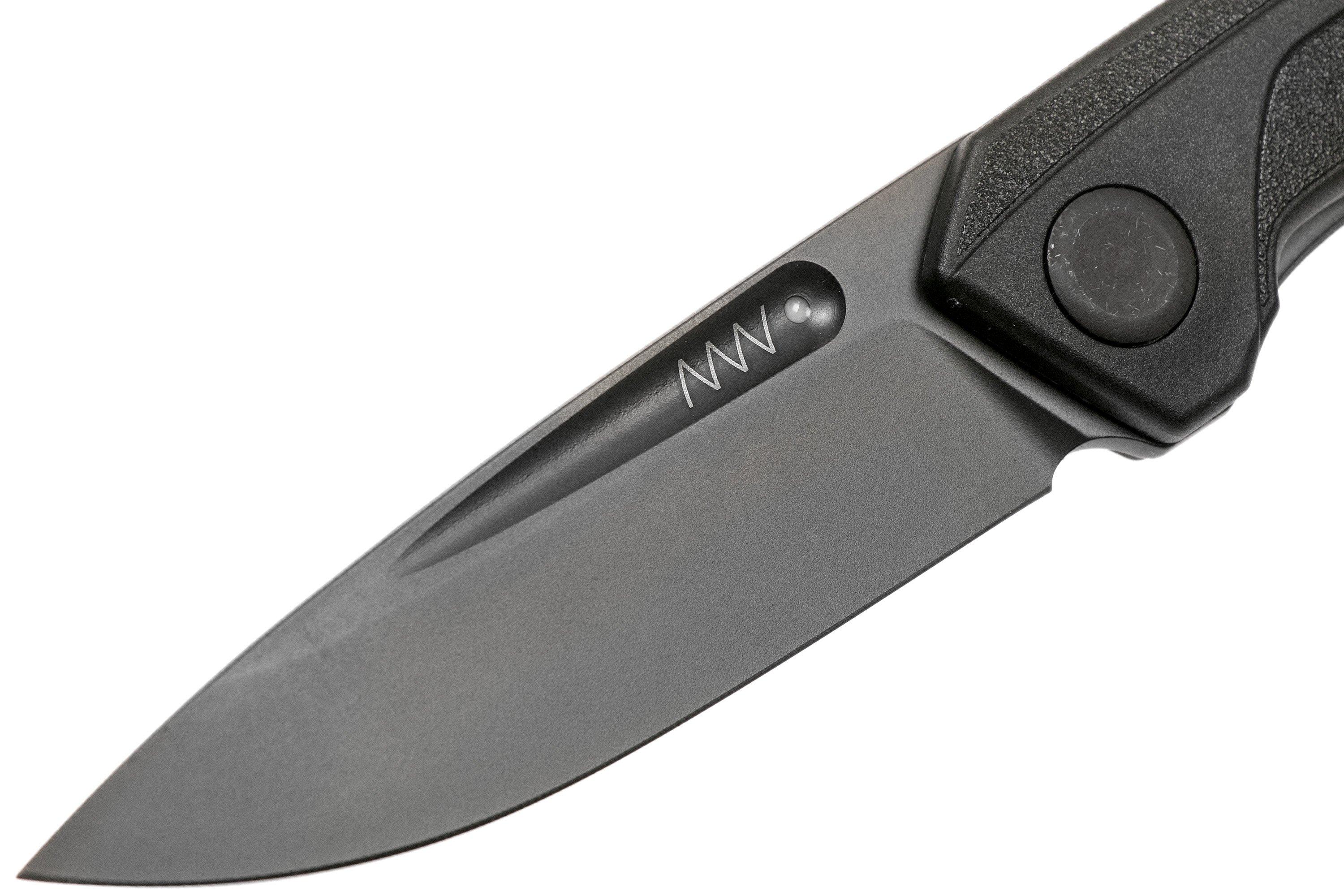 ANV Knives Z200 Sleipner, Schwarz DLC, GRN, Linerlock Z200-040 ...