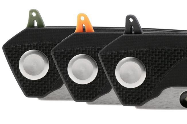 Afbeelding voor ANV Z200 PLUS-001, Stonewashed Sleipner, Black G10 zakmes