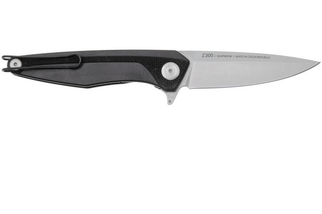 Afbeelding voor ANV Knives Z300-001, Stonewashed Sleipner, Black G10 zakmes
