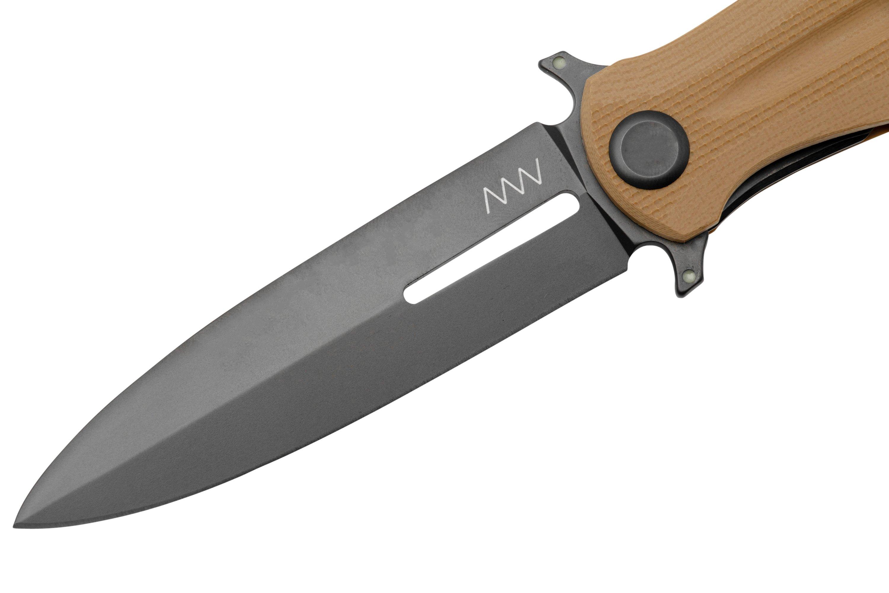 ANV Z400 Sleipner Black DLC, Linerlock, G10 Coyote, ANVZ400007, pocket