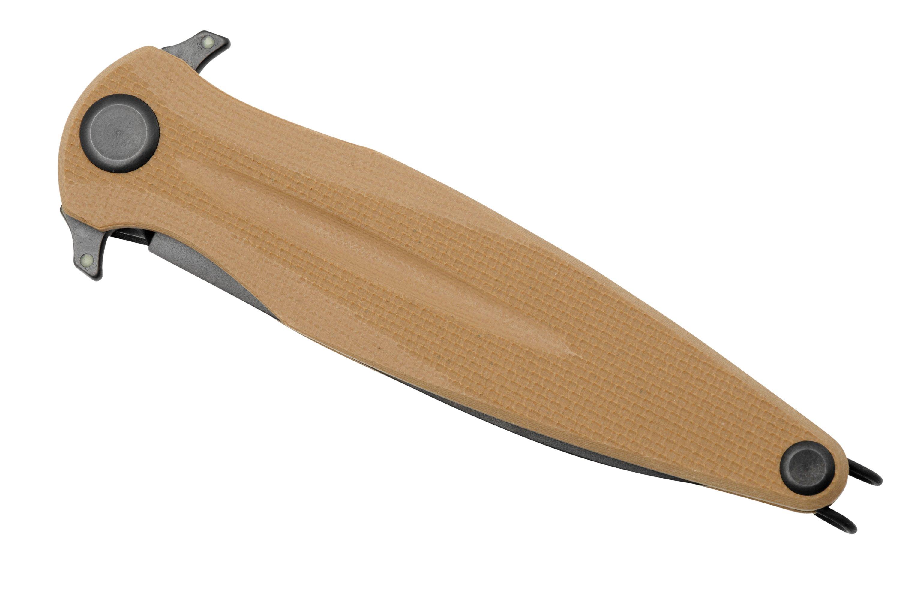 ANV Z400 Sleipner Black DLC, Linerlock, G10 Coyote, ANVZ400007, pocket