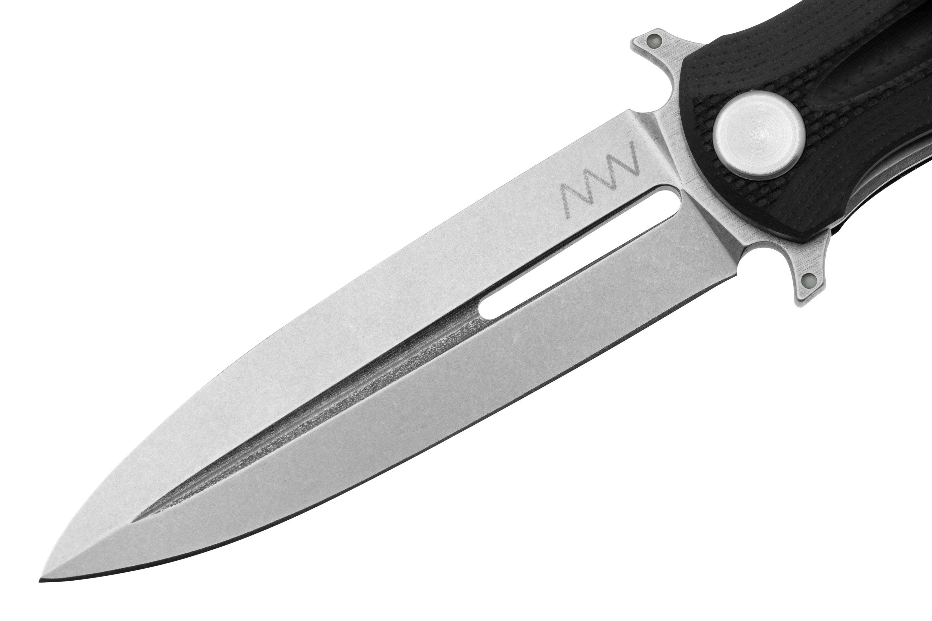 ANV Z400, VZ400011, Sleipner Stonewashed, G10 Black, zakmes