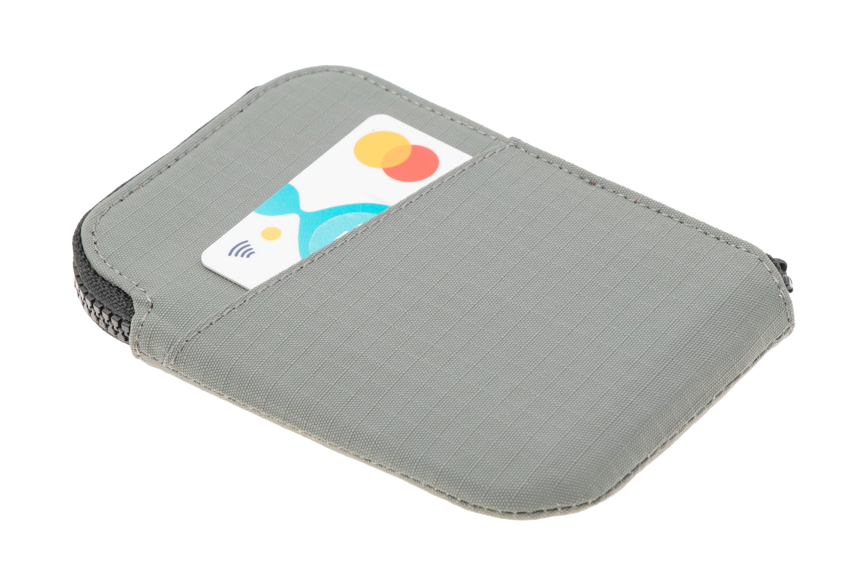 ALPAKA Zip Card Pouch Portafoglio Minimalista Con Blocco RFID - Verde, 12-20 Carte, Axoflux - 2