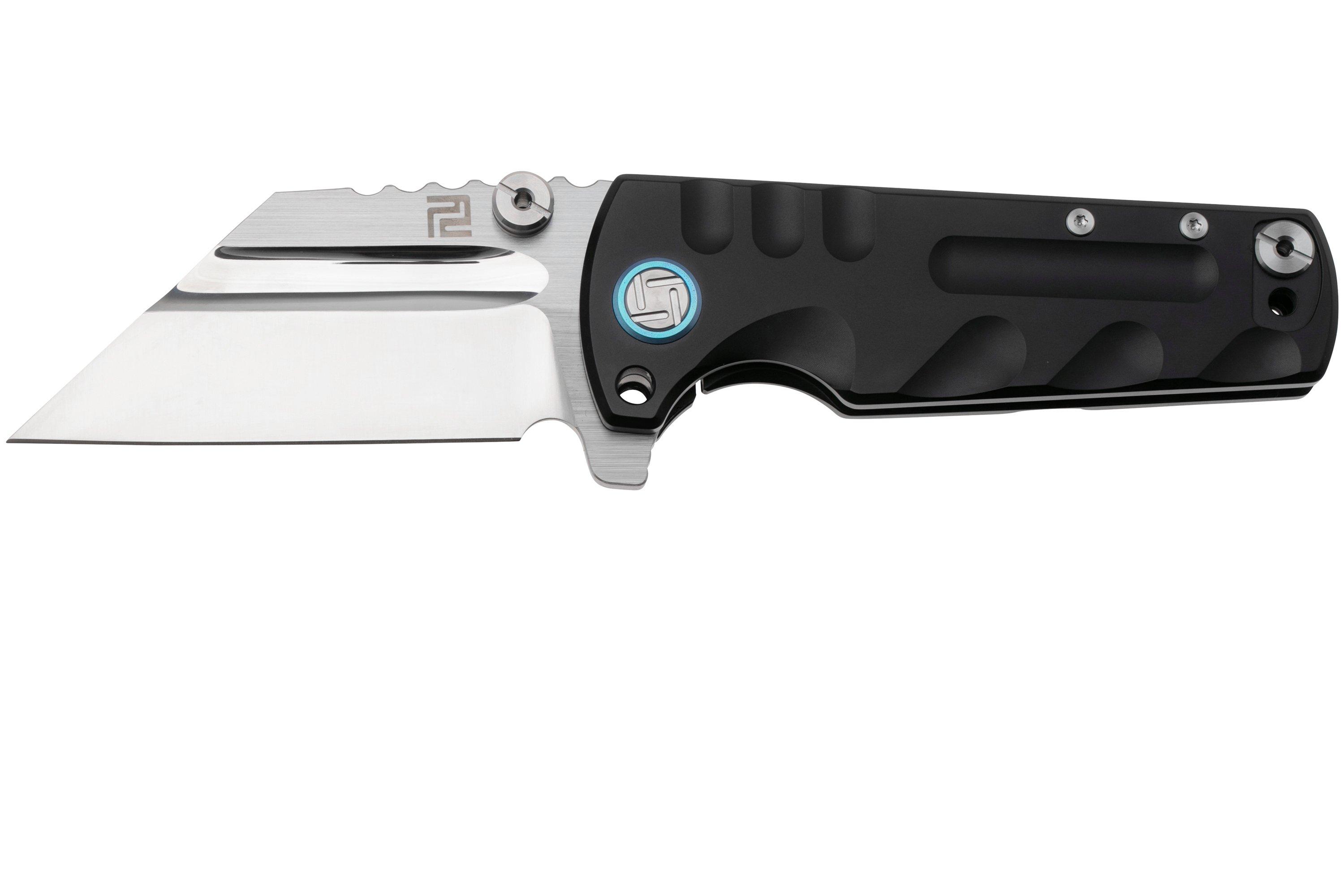 Artisan Cutlery Proponent 1820G-BKS, Satin S35VN, Black Titanium ...